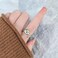 OIDIMS Cute Cat Pet Anxiety Relieve Spinner Rings Kitten Animal Fidget Open Adjustable Ring Sterling Silver Plated Worry Stress Relieving Boredom ADHD Autism Jewelry Stacking Finger Promise Engagement