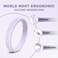 Egnaro Womens Silicone Stackable Rings 35mm Wide 2mm Thick Flexible Rubber Wedding Bands Leaf Braided Design Breathable Grooves For Gym Workout