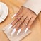 FUTIMELY Boho Retro Stackable Rings Sets for Women Knuckle Joint Finger Knuckle Nail Ring Sets Moon Stars Stack Preppy Statement Rings Cute Trendy Stuff Jewelry B7PCLOVE Rings