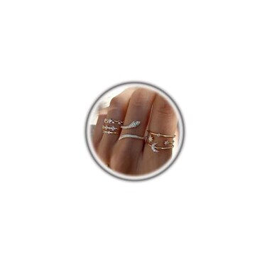 FUTIMELY Boho Retro Stackable Rings Sets for Women Knuckle Joint Finger Knuckle Nail Ring Sets Moon Stars Stack Preppy Statement Rings Cute Trendy Stuff Jewelry D7PCSnake Rings