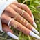 Harry and Henry Gold Stackable Rings for Women Gifts Trendy Stuff Simple Star Moon Heart Knuckle Ring Set Boho Cute Stuff Gold Ring Pack Jewelry Birthday Gifts