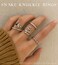 iF YOU 30 Pcs Vintage Knuckle Rings Set Boho Butterfly Snake Stackable Finger Rings for Women Silver Midi Rings Pack