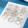 IFKM 21 Pcs Silver Knuckle Rings Set For Women Vintage Stackable Joint Finger Midi Rings Dainty Cubic Zirconia Crystal Simple Twist Hollow Cute Ring Pack Jewelry Gift
