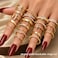KISS WIFE 20Pcs Stackable Rings for Women Gold Black Silver Knuckle Ring Set Dainty Chunky Statement Rings for Daily Wear Party Wedding Travel