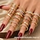 KISS WIFE 20Pcs Stackable Rings for Women Gold Black Silver Knuckle Ring Set Dainty Chunky Statement Rings for Daily Wear Party Wedding Travel