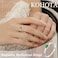 KOHOTA Silver Birthstone Rings for Women Dainty Stackable Engagement Wedding Promise Rings Non Tarnish CZ Emerald Green Gemstone Ring Mothers Birthday Gift Size 610