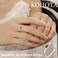 KOHOTA Silver Birthstone Rings for Women Dainty Stackable Engagement Wedding Promise Rings Non Tarnish CZ Emerald Green Gemstone Ring Mothers Birthday Gift Size 610