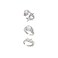 KURTCB Y2K Rings Irregular Moonstone Carnelian Opal Rings Set Agate Opening Adjustable Stackable Rings for Women Silver