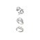 KURTCB Y2K Rings Irregular Moonstone Carnelian Opal Rings Set Agate Opening Adjustable Stackable Rings for Women Silver