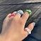 LIU JUN 4pcs Frog Rings For WomenCute Clay Acrylic Resin Plastic Chunky Vintage Matching Set Y2k Stackable Rings For Women Cool Friendship Dainty Open Jewelry
