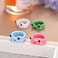 LIU JUN 4pcs Frog Rings For WomenCute Clay Acrylic Resin Plastic Chunky Vintage Matching Set Y2k Stackable Rings For Women Cool Friendship Dainty Open Jewelry