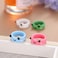 LIU JUN 4pcs Frog Rings For WomenCute Clay Acrylic Resin Plastic Chunky Vintage Matching Set Y2k Stackable Rings For Women Cool Friendship Dainty Open Jewelry