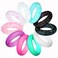 LNQ LUNIQI Silicone Wedding Ring For women Thin and Stackable Durable Rubber Safe Band For Love Couple Souvenir and Outdoor Active Exercise Style10 Rings Pack