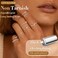 LOYALLOOK 8PCS Silver Stacking Ring Set for Women Dainty Thumb Stackable Rings Stainless Steel Silver Thin Rings Pinky Midi Ring Set