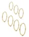 MILACOLATO Gold Rings for Women 1mm Thin Stainless Steel Bands Rings Midi Thumb Pinky Toe Stacking Kunckle Rings 7Pcs Rounded ComfortFit Size 3456789