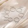 MILACOLATO Silver Rings for Women 1mm Thin Stainless Steel Bands Rings Midi Thumb Pinky Toe Stacking Kunckle Rings 7Pcs Rounded ComfortFit Size 3456789