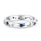 NARMO 925 Ring for Women Sterling Silver Blue Moon and Star Rings Cubic Zirconia Stackable Ring Size 8