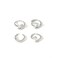 ONBRIG Chunky Rings for Women Thick Statement Rings Adjustable Stackable Rings Open Bold Chunky Jewelry 1 S 4PCS