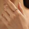 ONBRIG Dainty Rings Open Adjustable Ring Leaf Ring for Women Dainty Stackable Rings for Women Purple
