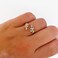 ONBRIG Dainty Rings Open Adjustable Ring Leaf Ring for Women Dainty Stackable Rings for Women Purple