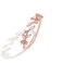 ONBRIG Dainty Rings Open Adjustable Ring Leaf Ring for Women Dainty Stackable Rings for Women Rose