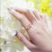 ONBRIG Dainty Rings Open Adjustable Ring Leaf Ring for Women Dainty Stackable Rings for Women Rose