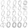 ONESING 25 Pcs Knuckle Rings for Women Stackable Rings Set Vintage Joint Rings Carved Flowers Silver