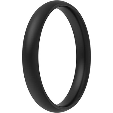 ThunderFit Super Thin Stackable Silicone Rings Wedding Bands for Women 3mm Wide 15mm Thick 1481216 Variety Multipack