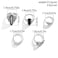 MIFYNN Vintage Gothic Ring Set for Women Teen Girls Dark Blood Demon Eye Cross Spider Snake Skull Head Bat Heart Shaped Mummy Finger Ring Chunky Rings Aesthetic Stackable Gothic Ring Adjustable Boho R
