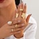VRNGI Chunky Rings for Women Adjustable Thick Rings Set Trendy Statement Stackable Ring for Women Chunky Jewlery Irregular Dome Flower Finger Knkuckle Thumb Ring