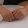WFYOU Heart Initial Ring for Women Silver Rose Gold Plated Heart Capital Letter Initial Ring Stackable Rings for Women Adjustable Alphabet Letter Rings Jewelry Gifts