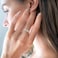 WFYOU Heart Initial Ring for Women Silver Rose Gold Plated Heart Capital Letter Initial Ring Stackable Rings for Women Adjustable Alphabet Letter Rings Jewelry Gifts