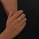 WFYOU Heart Initial Ring for Women Silver Rose Gold Plated Heart Capital Letter Initial Ring Stackable Rings for Women Adjustable Alphabet Letter Rings Jewelry Gifts