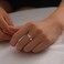 WFYOU Heart Initial Ring for Women Silver Rose Gold Plated Heart Capital Letter Initial Ring Stackable Rings for Women Adjustable Alphabet Letter Rings Jewelry Gifts