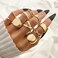 YEEZII 25 Pcs Gold Knuckle Rings for Women Set Cute Stackable Finger Midi Rings Dainty Gold Chunky Stacking Womens ring pack