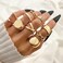 YEEZII 25 Pcs Gold Knuckle Rings for Women Set Cute Stackable Finger Midi Rings Dainty Gold Chunky Stacking Womens ring pack