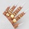 YEEZII 25 Pcs Gold Knuckle Rings for Women Set Cute Stackable Finger Midi Rings Dainty Gold Chunky Stacking Womens ring pack