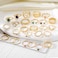 ZOVOLI Golden Boho Knuckle Rings Set for Women Vintage Stackable Dainty Joint Finger Golden Jewelry Set with Love Pearl and Sparkling Crystals
