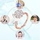 Bling Toman Women Cubic Zirconia Ring Rings for Women Sterling Silver Ring Wedding Band Rings Gift Ring Sterling Silver Rings Size 79Rose Gold Band Ring