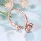 Bling Toman Women Cubic Zirconia Ring Rings for Women Sterling Silver Ring Wedding Band Rings Gift Ring Sterling Silver Rings Size 79Rose Gold Band Ring