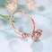 Bling Toman Women Cubic Zirconia Ring Rings for Women Sterling Silver Ring Wedding Band Rings Gift Ring Sterling Silver Rings Size 79Rose Gold Band Ring