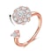 Bling Toman Women Cubic Zirconia Ring Rings for Women Sterling Silver Ring Wedding Band Rings Gift Ring Sterling Silver Rings Size 79Rose Gold Band Ring