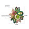 CSY Womens Dazzling Austrian Crystal Leaves Flower Cocktail Statement Rings Stretch Adjustable Ring for Party Wedding Brides Bridesmaids magic color
