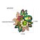 CSY Womens Dazzling Austrian Crystal Leaves Flower Cocktail Statement Rings Stretch Adjustable Ring for Party Wedding Brides Bridesmaids magic color