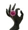 Fashion 21 Womens Extra Big Crystal Colorful Stone Stretch Ring Amethyst