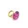 Fashion 21 Womens Extra Big Crystal Colorful Stone Stretch Ring Amethyst