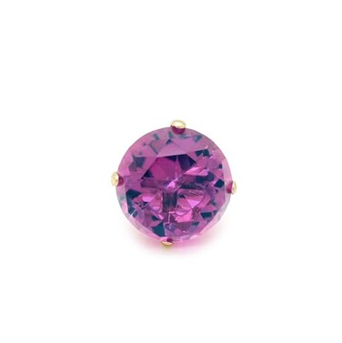 Fashion 21 Womens Extra Big Crystal Colorful Stone Stretch Ring Amethyst