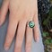 GRAPHICS & GRAPHICS MORE Green Lantern Logo Silver Plated Adjustable Novelty Ring