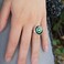 GRAPHICS & GRAPHICS MORE Green Lantern Logo Silver Plated Adjustable Novelty Ring