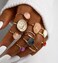 iF YOU 24 Pcs Small Gold Gem Ring Set for Women Stackable Finger Midi Rings Simple Stacking Cute Rings Pack Trendy Stuff Jewelry Gift Size 1274